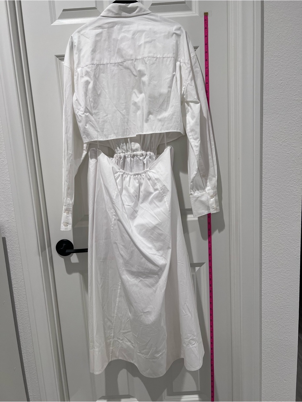 COS White Dress with Classic Collar and Pockets - Picture 3 of 5